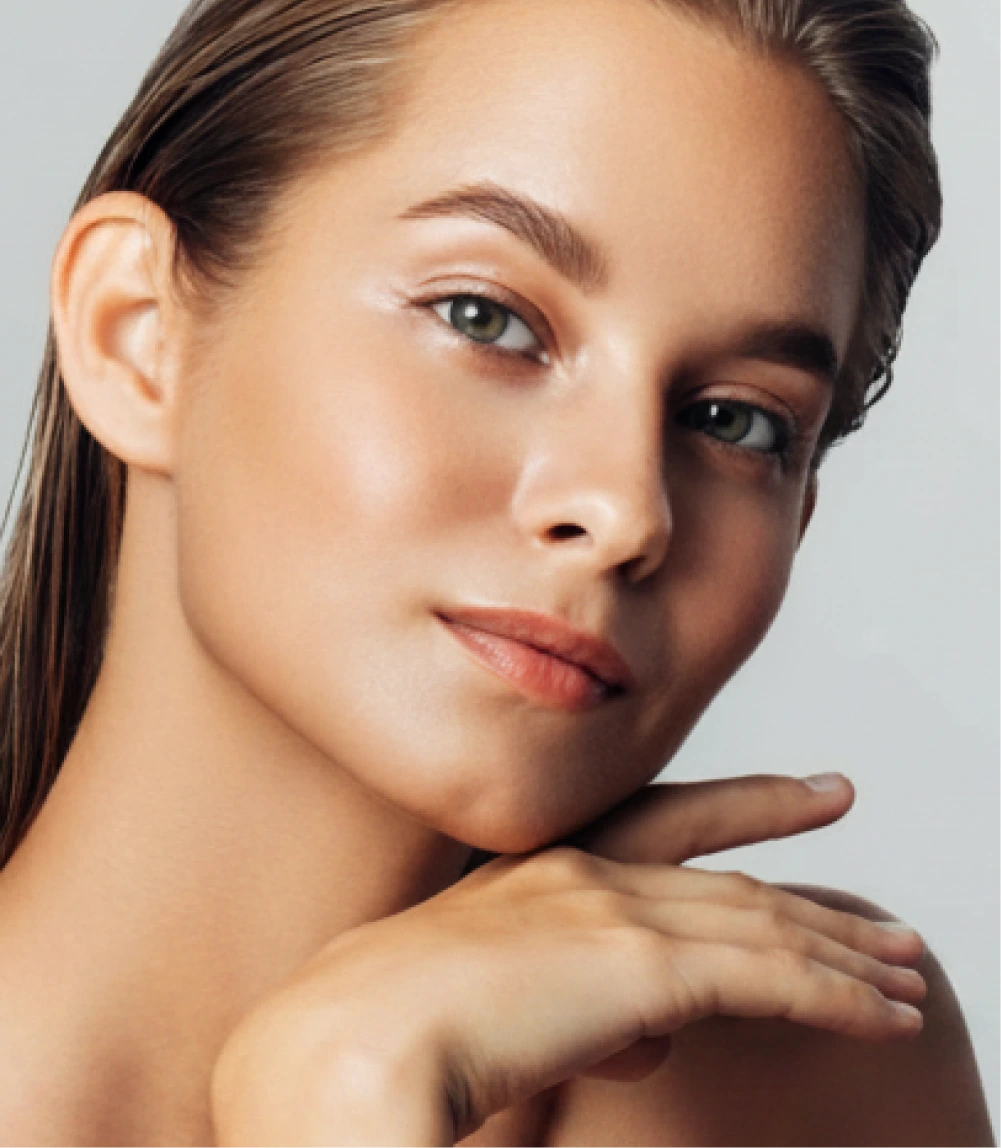 Woman's profile showing smooth forehead and defined facial contours